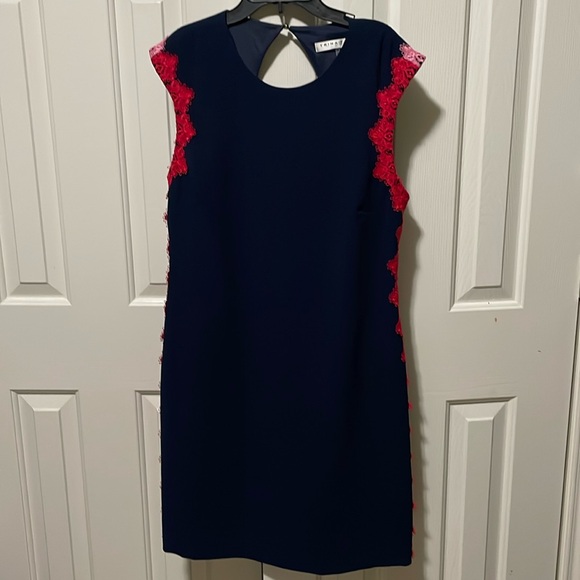 Trina Turk Navy Cocktail Dress . NEW w/o Tags . Size 12 - Picture 1 of 8
